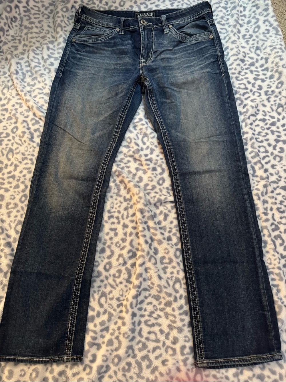 Buckle Men’s Dark Indigo Straight-Leg Jeans
